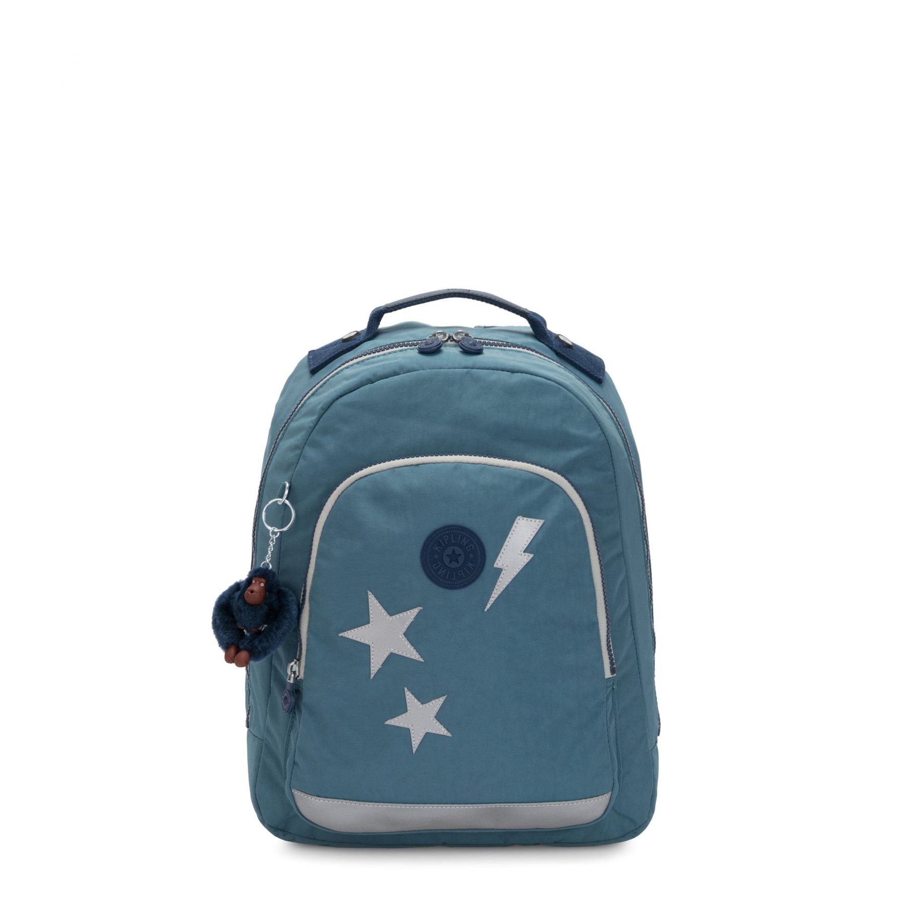 Kipling CLASS ROOM S Patch – Small Backpack with Decorative Patches and Laptop/Tablet Compartment