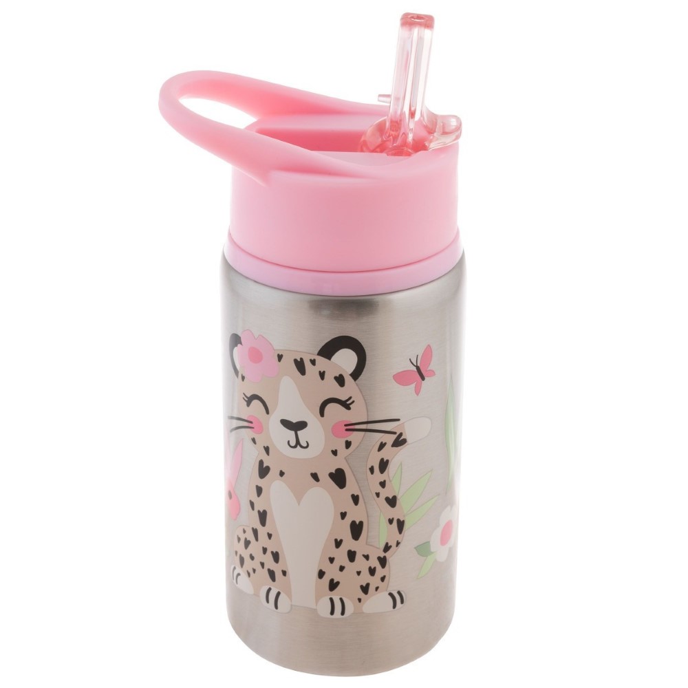 Stephen Joseph Flip Top Stainless Steel Bottles | KidsWater Bottles & Flasks
